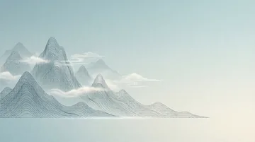 经济学研究人员 【数据山河·清风徐来】（AI绘画完成）