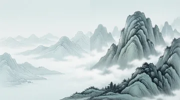 科研助理 【青山远黛·初心如磐】（AI绘画完成）