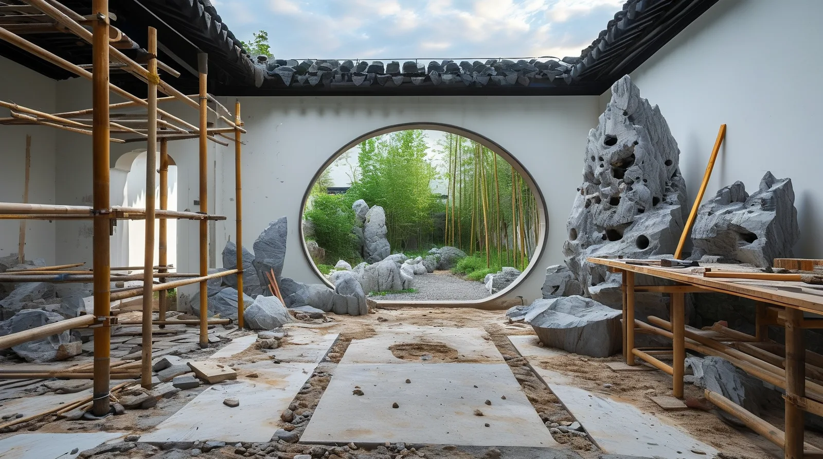 假山工