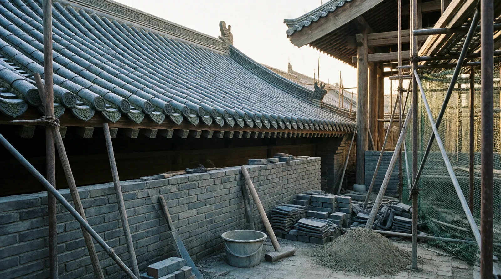 传统建筑瓦工
