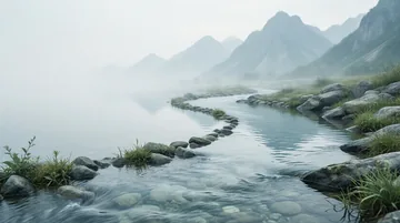 全媒体运营师 党建PPT背景图 【清泉流韵·初心映照山河】
