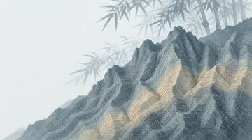 地质测绘工程技术人员 党建PPT背景图 【川西岩画·初心如磐】