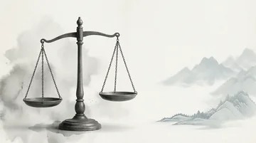 司法所业务助理员 党建PPT背景图 【墨韵天平】