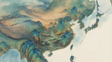 地图制图工程技术人员 党建PPT背景图 【墨韵青绿·绘梦中华】