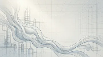 化工设计工程技术人员 党建PPT背景图 【晨曦中的蓝图脉络】