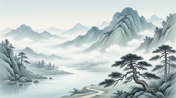 行政办事员 党建PPT背景图 【山水行路】