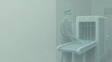 安检员 党建PPT背景图 【秩序的守护者】