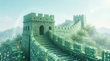 计算机网络工程技术人员 党建PPT背景图 【代码长城·绿色守护】
