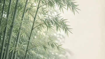 全媒体运营师 党建PPT背景图 【竹影清风·坚韧向上生长】