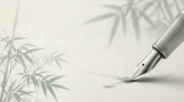速录师 党建PPT背景图 【墨韵速记·初心底色】