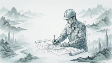 制图员 党建PPT背景图 【素笔绘梦·匠心筑梦】