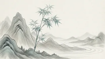 哲学研究人员 党建PPT背景图 墨韵求真