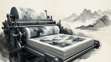 印刷操作员 党建PPT背景图 【墨韵山河·匠心铸魂】