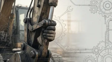 工程机械维修工 党建PPT背景图 【铁骨丹心·匠心筑梦】